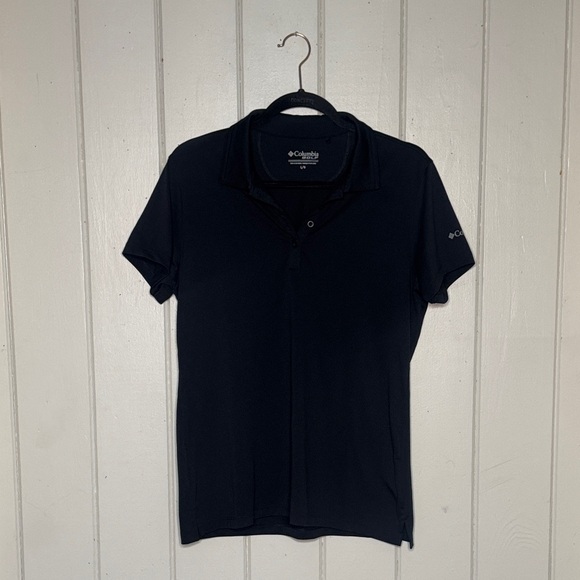 Columbia Women's Navy Short Sleeve Polo - Picture 1 of 4